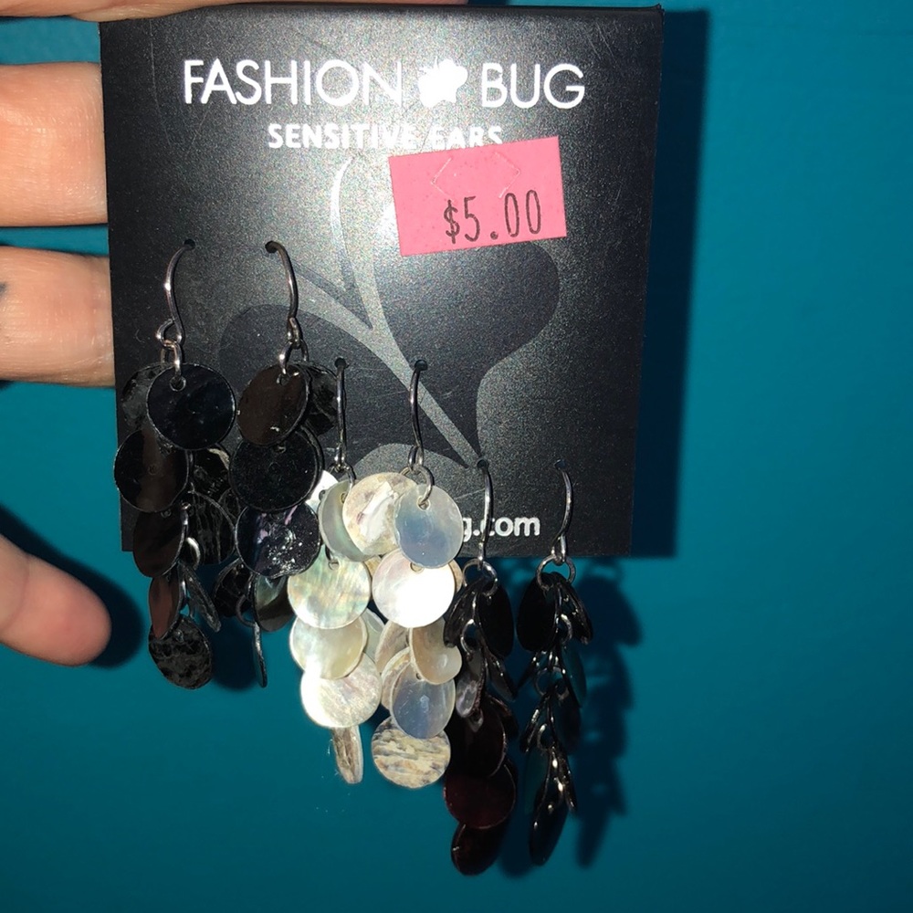 Fashion bug earrings. Set of three